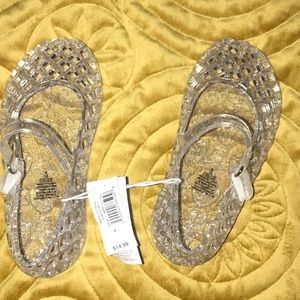 Little girls jelly sandals